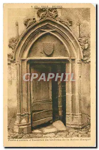 Ansichtskarte AK Besse Porte d'entree d'Escalier du Chateau de la Reine Margot