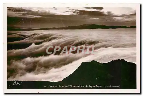 Ansichtskarte AK Crepuscule vu de l'Observatoire du Puy de Dome