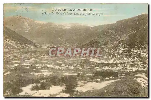 Ansichtskarte AK L'Hiver en Auvergne La Vallee du Mont Dore a la fonte des neiges