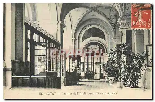 Cartes postales Royat Interieur de l'Etablissement Thermal