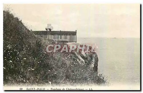 Cartes postales Saint Malo Tombeau de Chateubriand