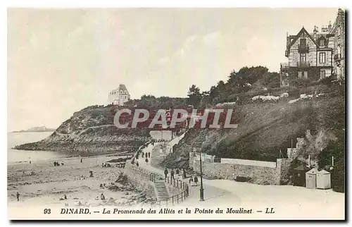 Ansichtskarte AK Dinard La Promenade des Allies et la Pointe du Moulinet