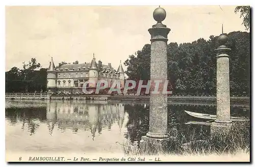 Ansichtskarte AK Rambouillet Le Parc Perspective du Cote Sud