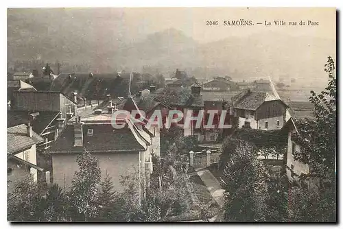 Ansichtskarte AK Samoens La Ville vue du Parc