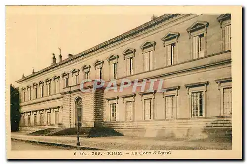 Cartes postales Riom La Cour d'Appel