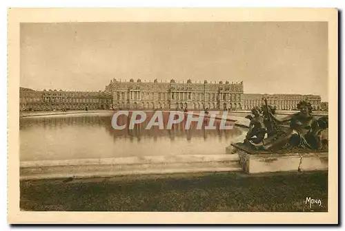 Cartes postales Les Petits Tableaux de Versailles Le Chateau facade sur le Parc et les Parterres d'Eau