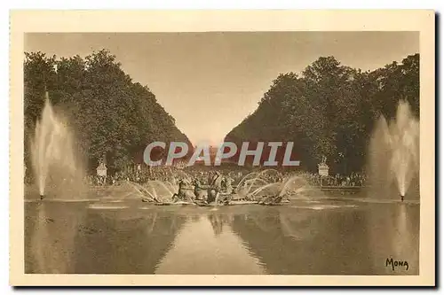 Cartes postales Les Petits Tableaux de Versailles Le Char d'Apollon le Tapis Vert et le Chateau