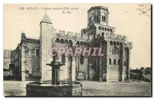 Cartes postales Royat L'Eglise fortifiee