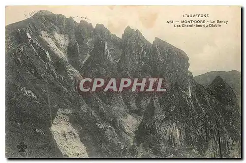 Cartes postales L'Auvergne Mont Dore Le sancy les Cheminees du Diable