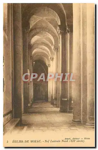 Cartes postales Eglise de Mozac Nef laterale Nord