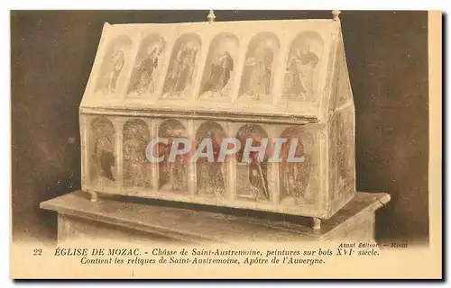 Ansichtskarte AK Eglise de Mozac Chasse de Saint Austremoine Contient les reliques de Saint Austremoine