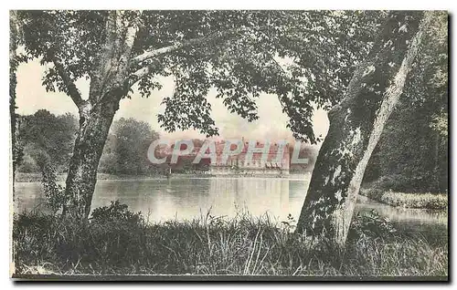 Cartes postales Rambouillet Le Chateau Vu de L'Ile des Festins