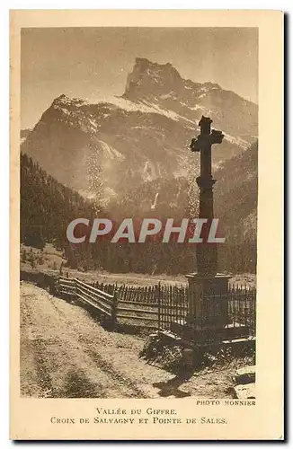 Cartes postales Vallee du Giffre Croix de Salvagny et Pointe de Sales