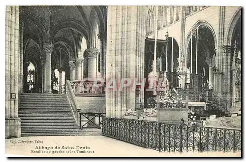Ansichtskarte AK Abbaye de Saint Denis Escalier de gauche et les Tombeaux