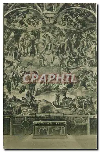 Cartes postales Citta del Vaticano Cappelle Sistina Michelangelo Le Jugement dernier