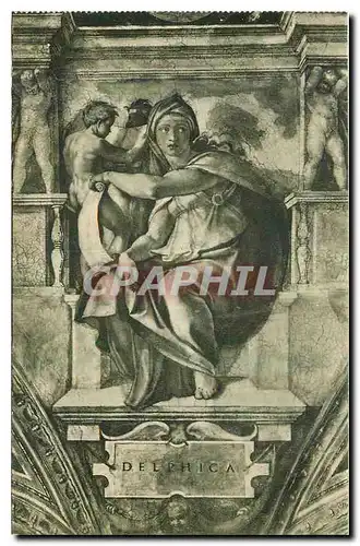 Ansichtskarte AK Citta del Vaticano Cappelle Sistina Michelangelo La Sibylle de Delphes