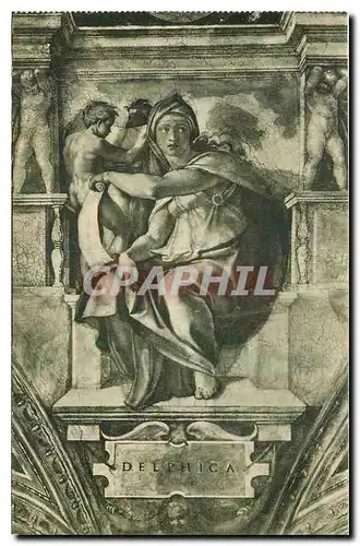 Cartes postales Citta del Vaticano Cappelle Sistina Michelangelo La Sibylle de Delphes