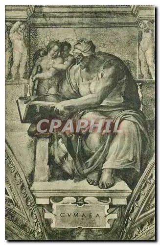 Cartes postales Citta del Vaticano Cappelle Sistina Michelangelo La Sibylle de Cumes