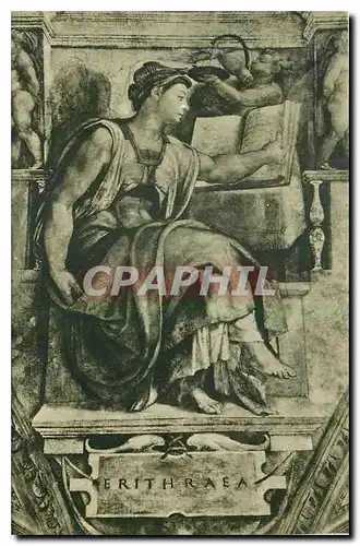 Cartes postales Citta del Vaticano Cappelle Sistina Michelangelo La Sibylle Erythree