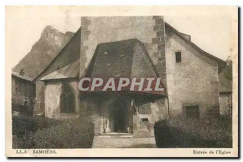 Cartes postales Samoens Entree de l'Eglise