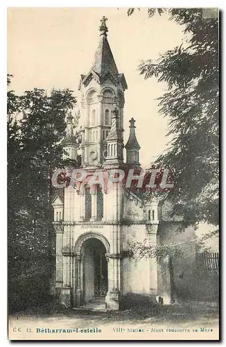 Cartes postales Betharram Lestelle XIII Station Jesus rencontre sa Mere
