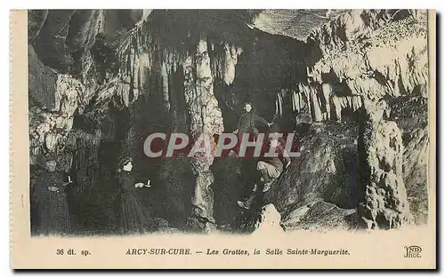 Ansichtskarte AK Arcy sur Cure Les Grottes la Salle Sainte Marguerite