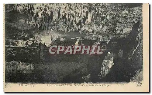 Cartes postales Arcy sur Cure Les Grottes Salle de la Vierge