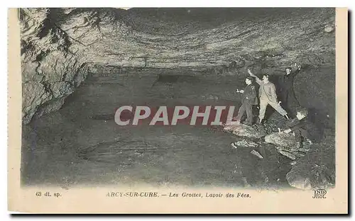 Cartes postales Arcy sur Cure Les Grottes Lavoir des Fees
