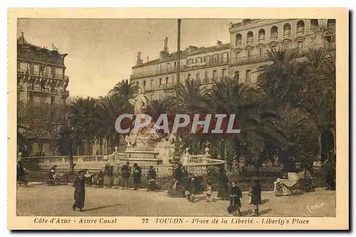 Ansichtskarte AK Cote d'Azur Toulon Place de la Liberte