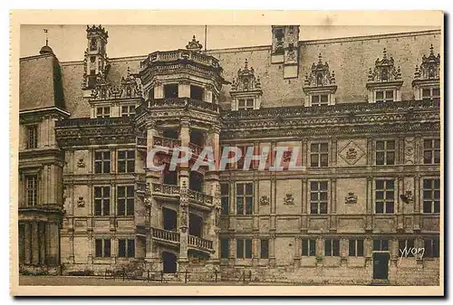 Cartes postales La Douce France Chateaux de la Loire Chateau de Blois Escalier Francois I