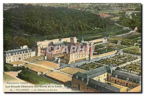 Ansichtskarte AK Les Grands Chateaux des Bords de la Loire Villandry Le Chateau vu d'avion