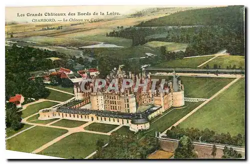 Ansichtskarte AK Les Grands Chateaux des Bords de la Loire Chambord Le Chateau vu d'avion