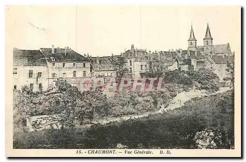 Cartes postales Chaumont Vue generale