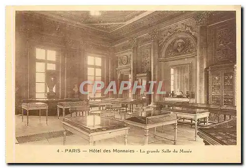 Cartes postales Paris Hotel des Monnaies La grande Salle du Musee