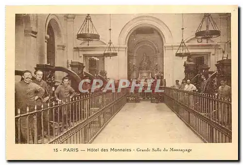 Ansichtskarte AK Paris Hotel des Monnaies Grande Salle du Monnayage