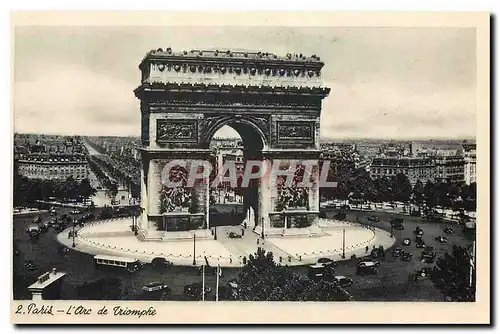 Cartes postales Paris L'Arc de Triomphe