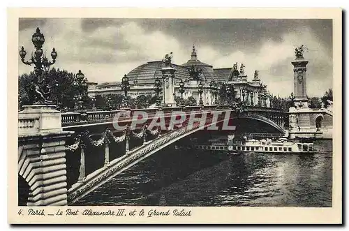 Ansichtskarte AK Paris Le Pont alexandre III et le Grand Palais