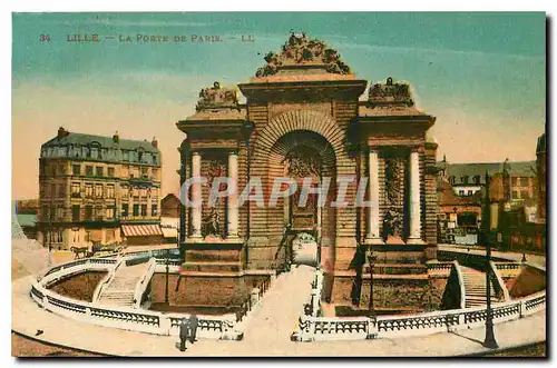Cartes postales Lille La Porte de Paris