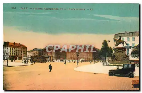 Cartes postales Lille Statue Faidherbe et la Prefecture