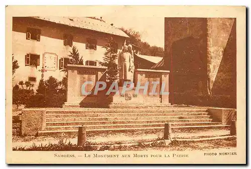 Cartes postales Samoens Le Monument aux Morts pour la Patrie