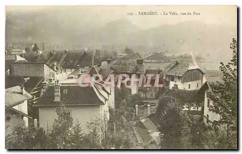 Ansichtskarte AK Samoens La Ville vue du Parc