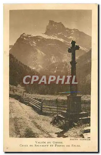 Cartes postales Vallee du Giffre Croix de Salvagny et Pointe de Sales