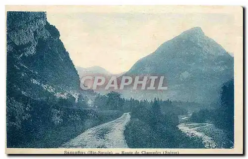 Cartes postales Samoens Hte Savoie Route de Champery Suisse