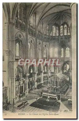 Ansichtskarte AK Reims Le Choeur de l'Eglise Saint Remi