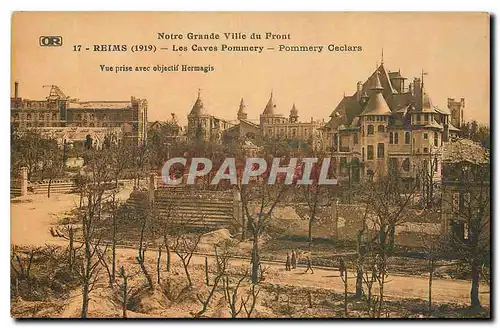 Ansichtskarte AK Notre Grande Ville du Front Reims Les Caves Pommery