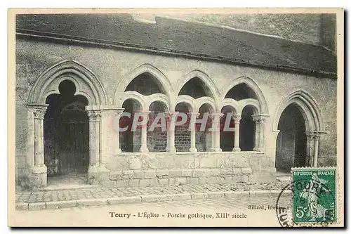 Cartes postales Tours l'Eglise Porche gothique