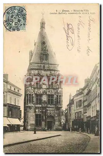 Cartes postales Dreux Hotel de Ville