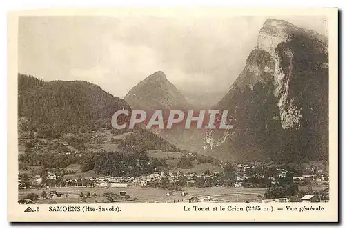 Cartes postales Samoens Hte Savoie Le Touet et le Criou Vue generale