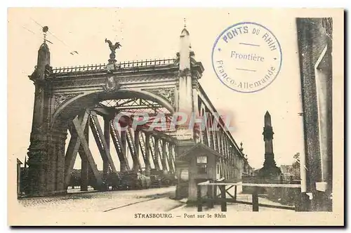 Cartes postales Strasbourg Pont sur le Rhin