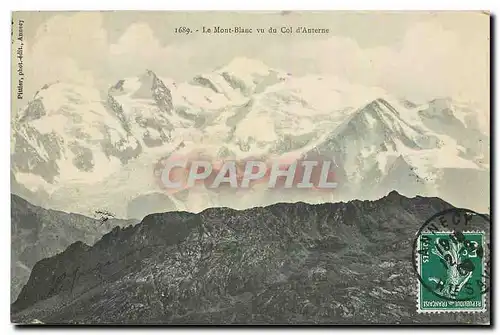 Cartes postales Le Mont Blanc vu du Col d'Auterne